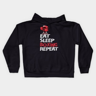 Eat Sleep Boxing Repeat Shirt Gifts for Boys and Men Kids Hoodie